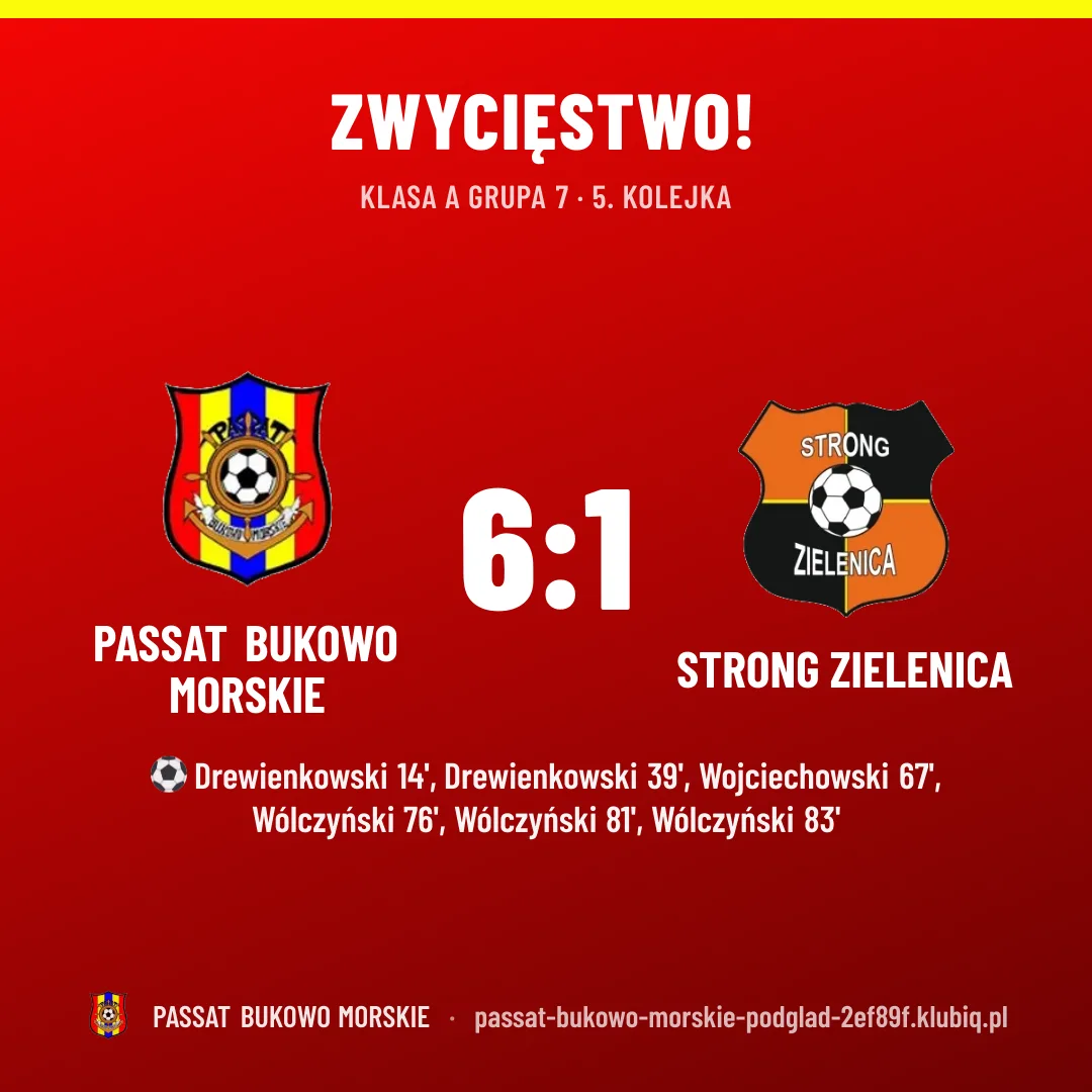 Passat Bukowo Morskie 6:1 Strong Zielenica